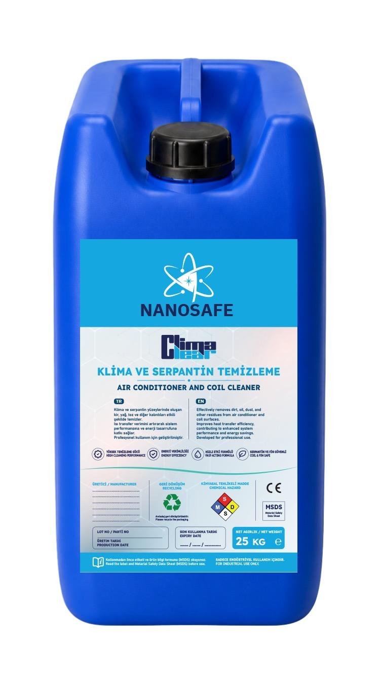 Nanosafe Clima Klima ve Serpantin Temizleme Kimyasalı 25 kg